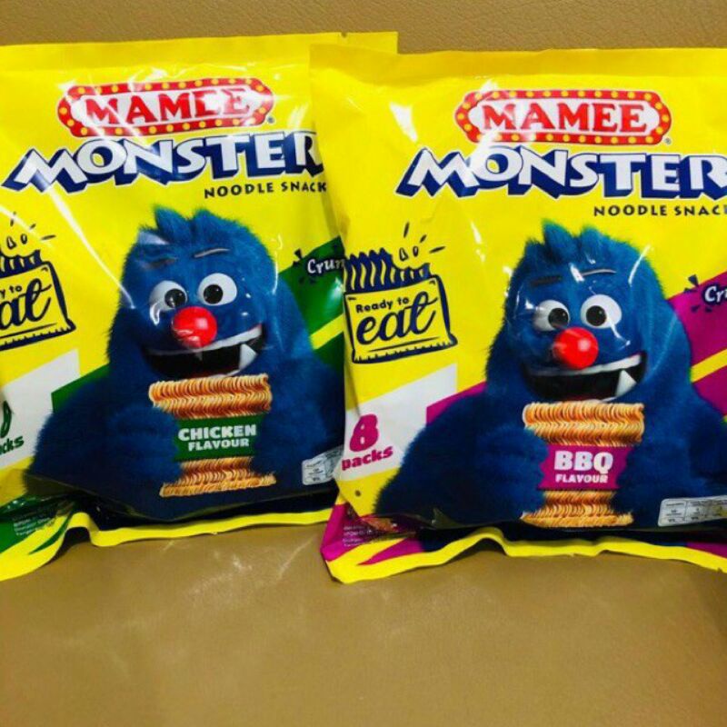 

Mamee Monster Noodle Snack / Mamee Monster Noodle Snack BBQ Flavour 200gr / Mamee Monster Noodle Snack Chicken Flavour 200gr / Mamee Monster / Mamee