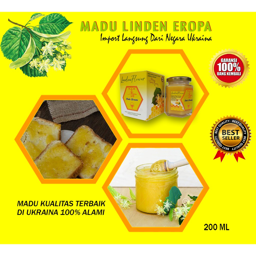 

Madu Import Ukraina 200 Mg Murni, Asli Madu premium Grade A