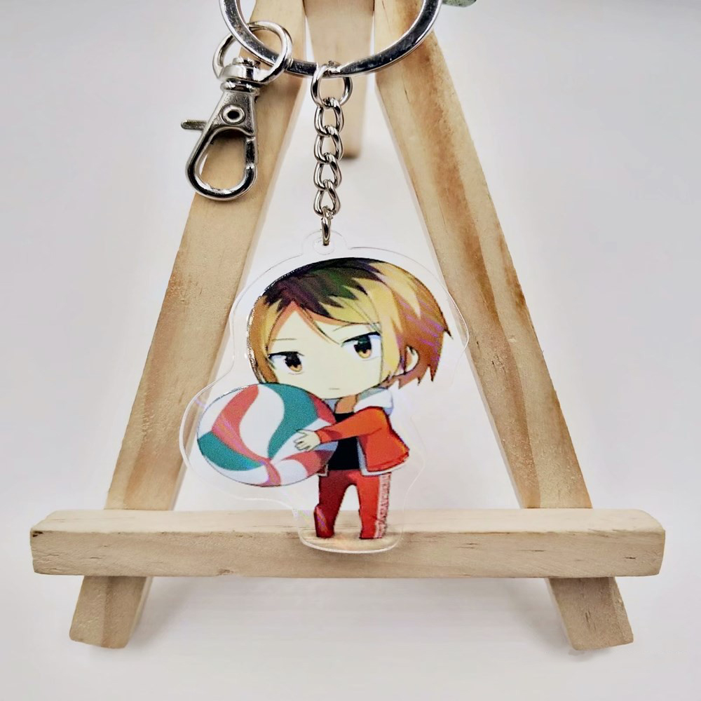 Anime Haikyuu Kageyama Hinata Kenma Kozume Acrylic Figure Keychain Decor Bag Pendant Collection Model Toys for Kids Gift