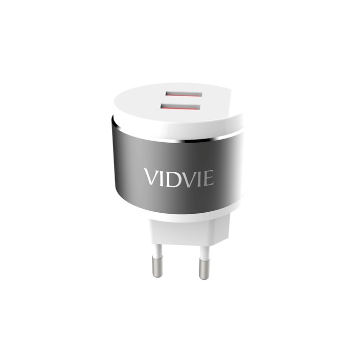 Charger vidvie 2 Usb port 2.4a fast charger with Usb-a to Usb-C cable ple211 Type-C tc