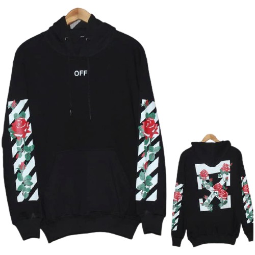 JDI {{hoodie OFF WHITE rose KEREN pria jaket COWO}} SWEATER DISTRO BAYAR DI TEMPAT