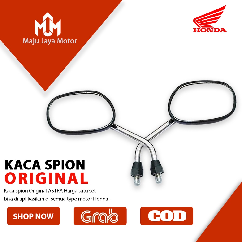 Kaca Spion Motor Honda Legenda Grand Impresa Supra Karisma Kirana Cb GL 100 Max Pro Megapro Tangkai Pendek Panjang Original Aspira