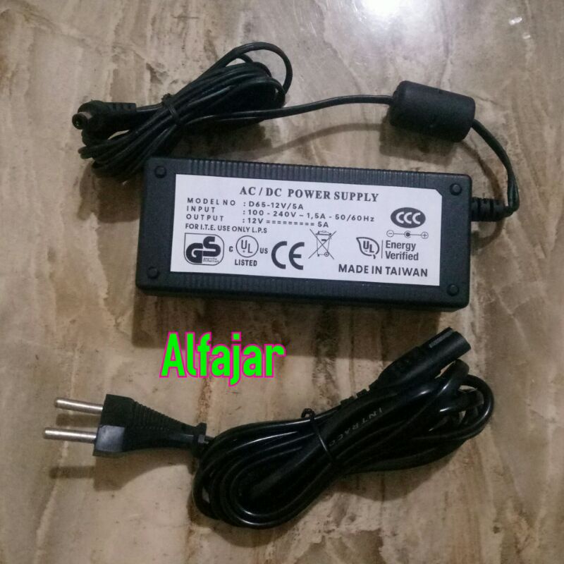 Adaptor Monitor Switching PSU TV LED 12V 5A power supply LCD