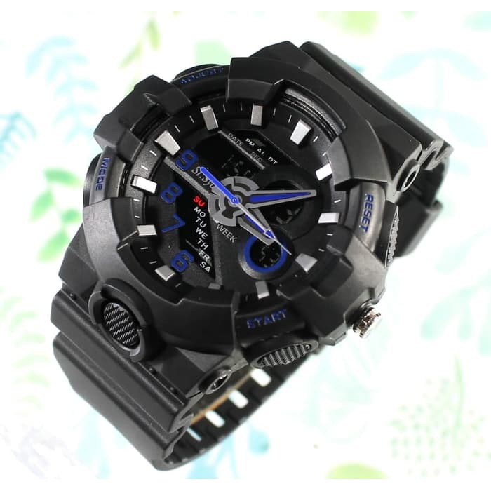ORIGINAL Jam tangan pria anak cowo digital terbaru g shock casio ripcur biru 0001