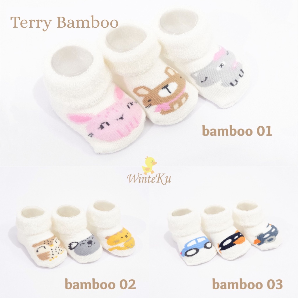 WInteku Kaos Kaki Bamboo New Animal Series