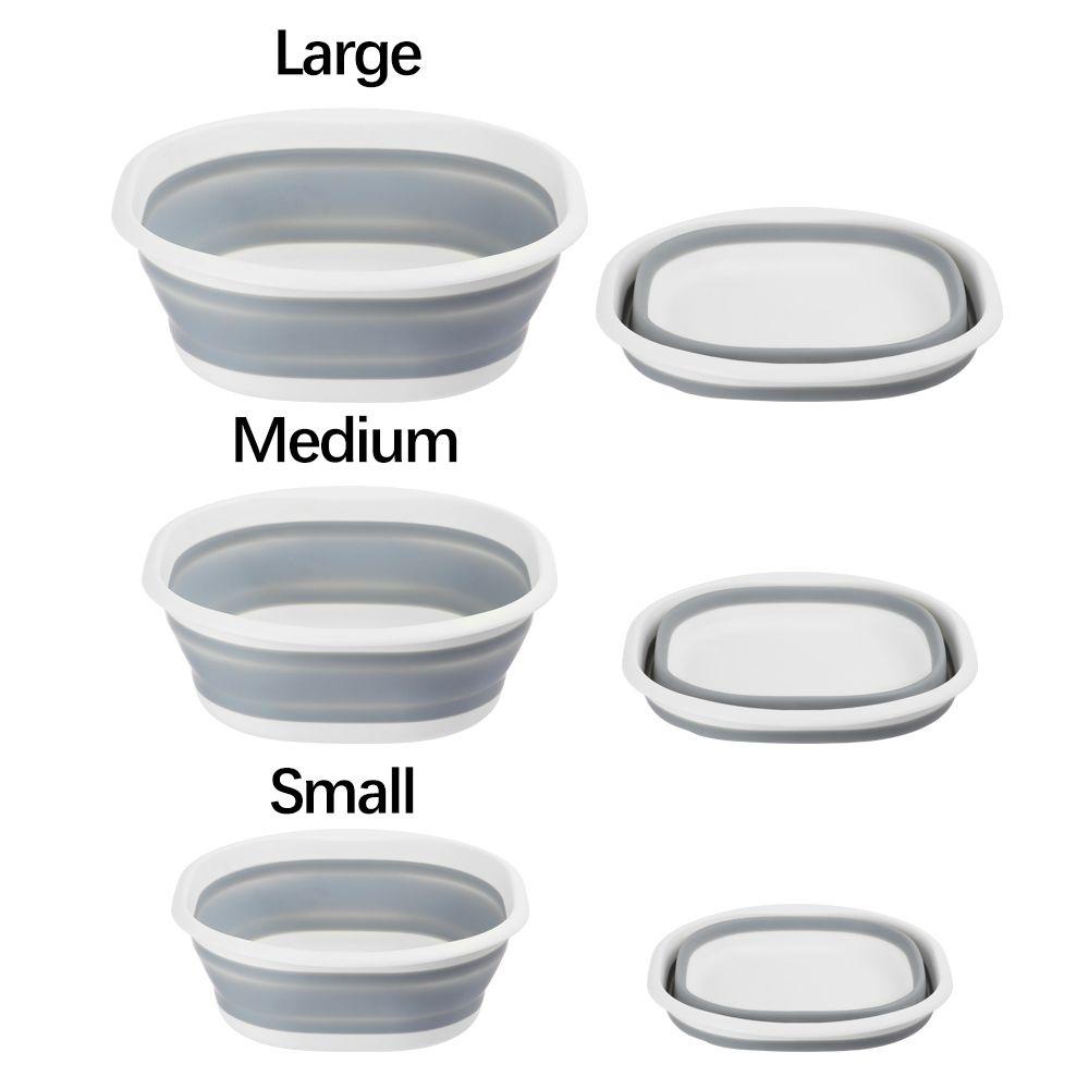 Populer Baskom Lipat Desain Dapat Digantung Ringan Mangkuk Cuci Serbaguna