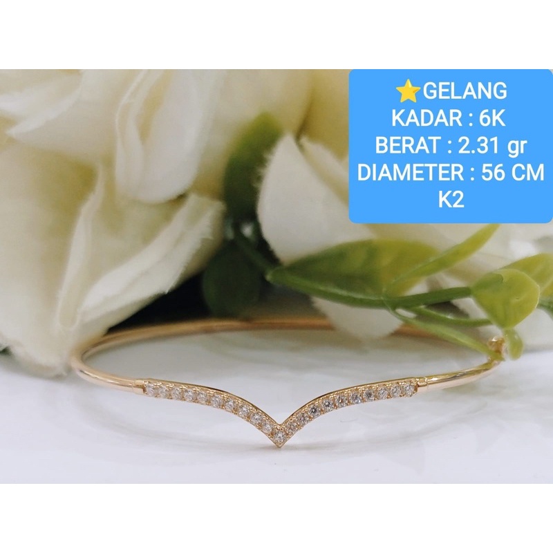 GELANG AUREL TERMURAH KADAR 300/6K SIMPEL ELEGAN RINGAN