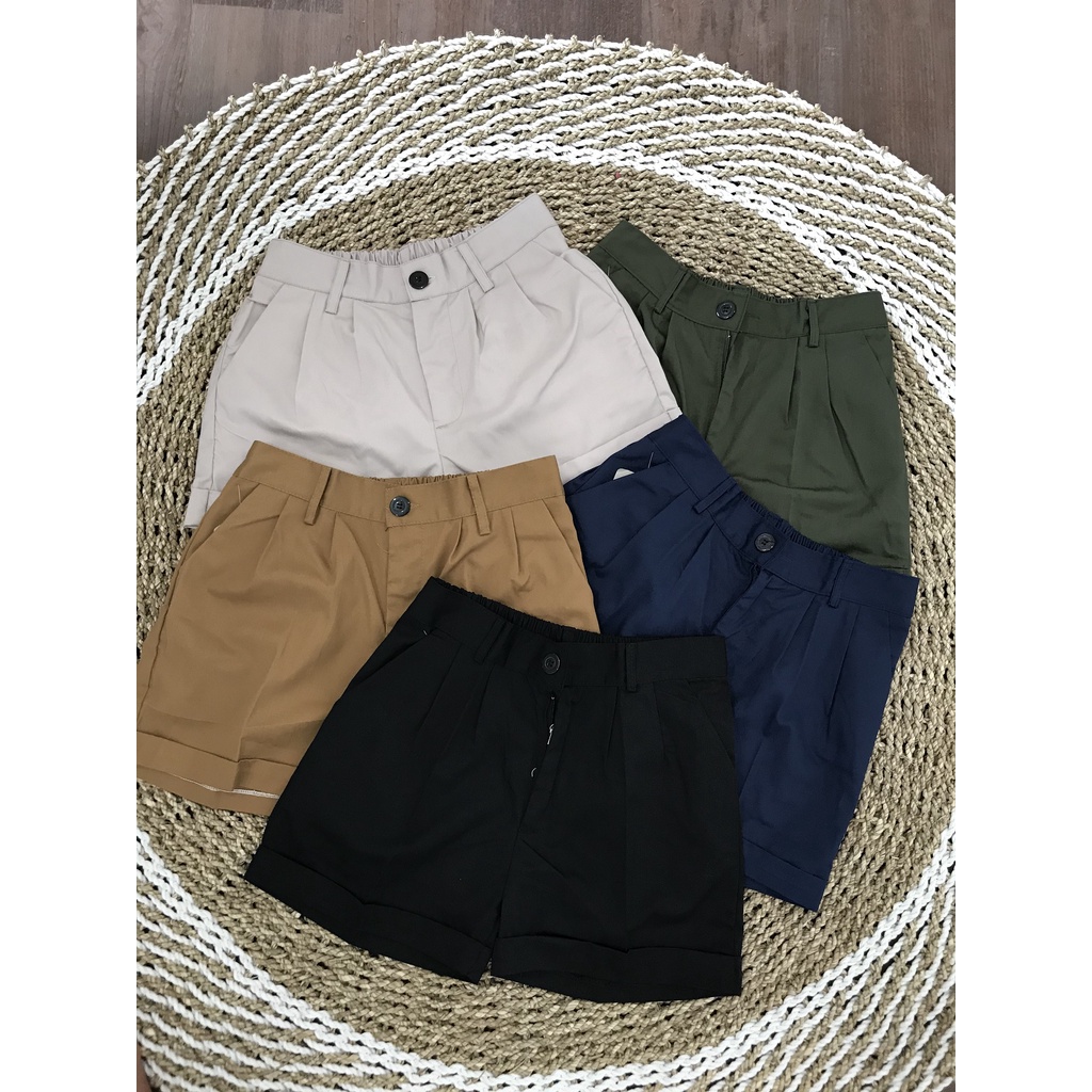 Hotpants Celana Pendek Wanita Bahan Katun Pinggang belakang karet Sonia