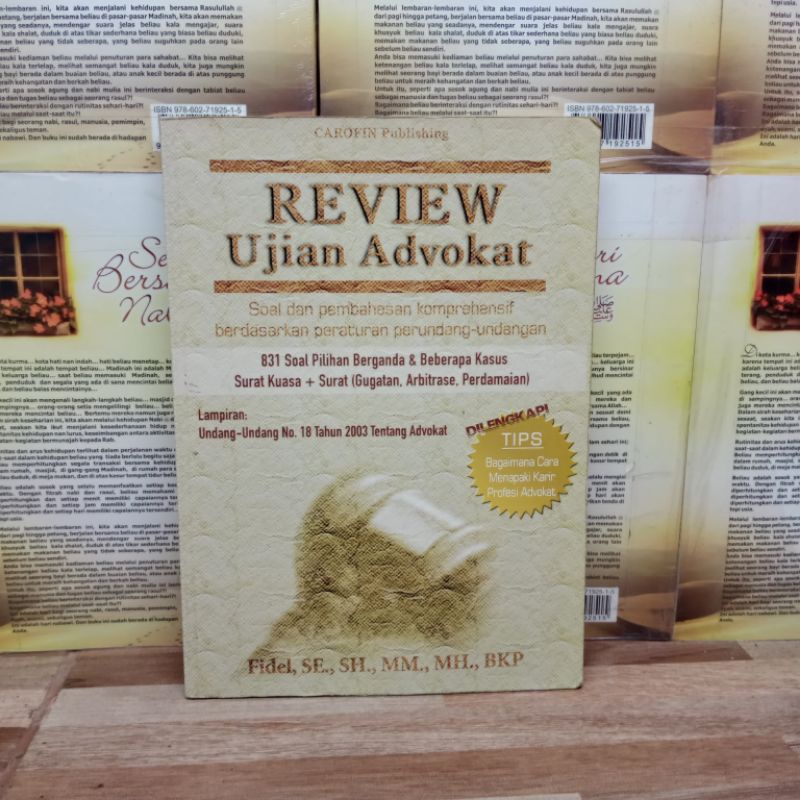 

BUKU ORIGINAL - REVIEW UJIAN ADVOKAT