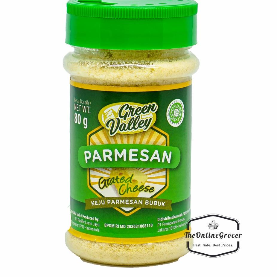 

Paling Disukai Green Valley Grated Parmesan Cheese 80gr - Keju Parmesan parut FG5'
