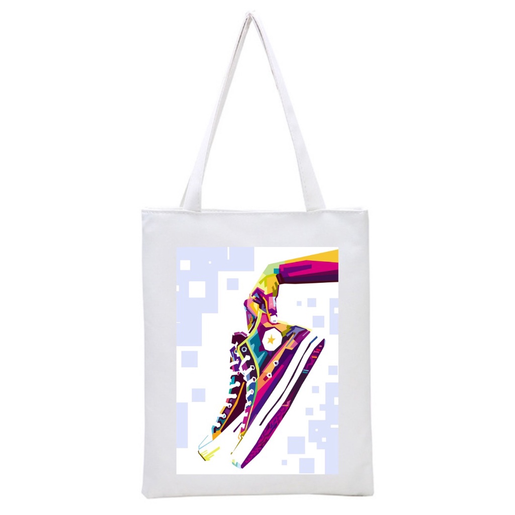 PART 8 SHOES New totebag aesthetic printing (resleting) drill premium (800) || kiiyoomii ||