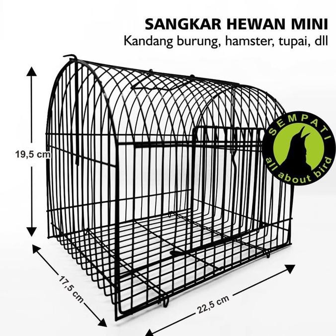 Sangkar Kandang Besi Mini Untulan Burung Sugar Glider Hamster Smini