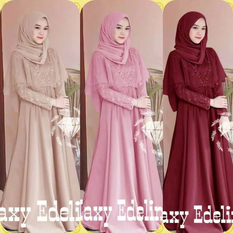 MAXY GAMIS DRESS MUSLIM ADELINE MUTIARA VELVET