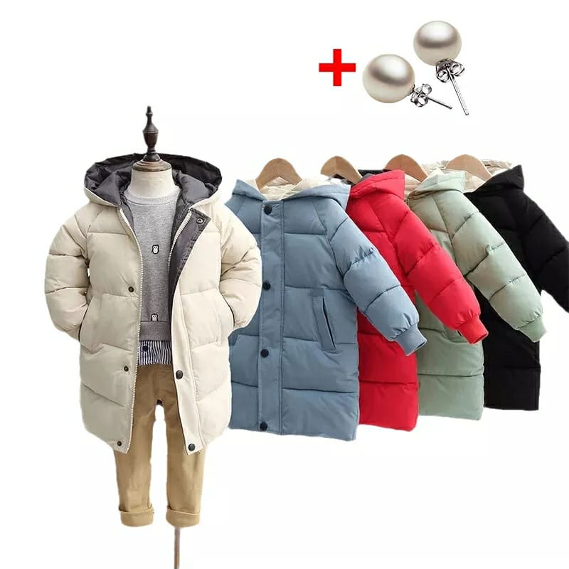 2022 anak winter jaket mantel anak musim dingin long coat/jaket kids