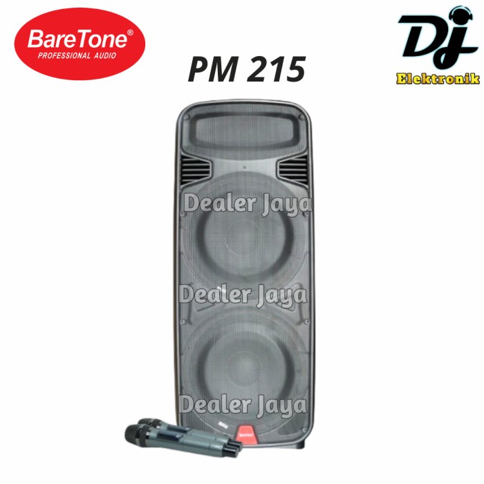 Speaker Portable Baretone PM215 / PM 215 - 15 inch