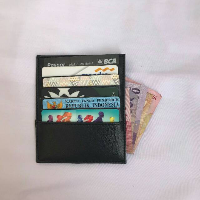 Cardholder Card Holder Dompet Kartu Pria Wanita 12 Slot Hitam Murah