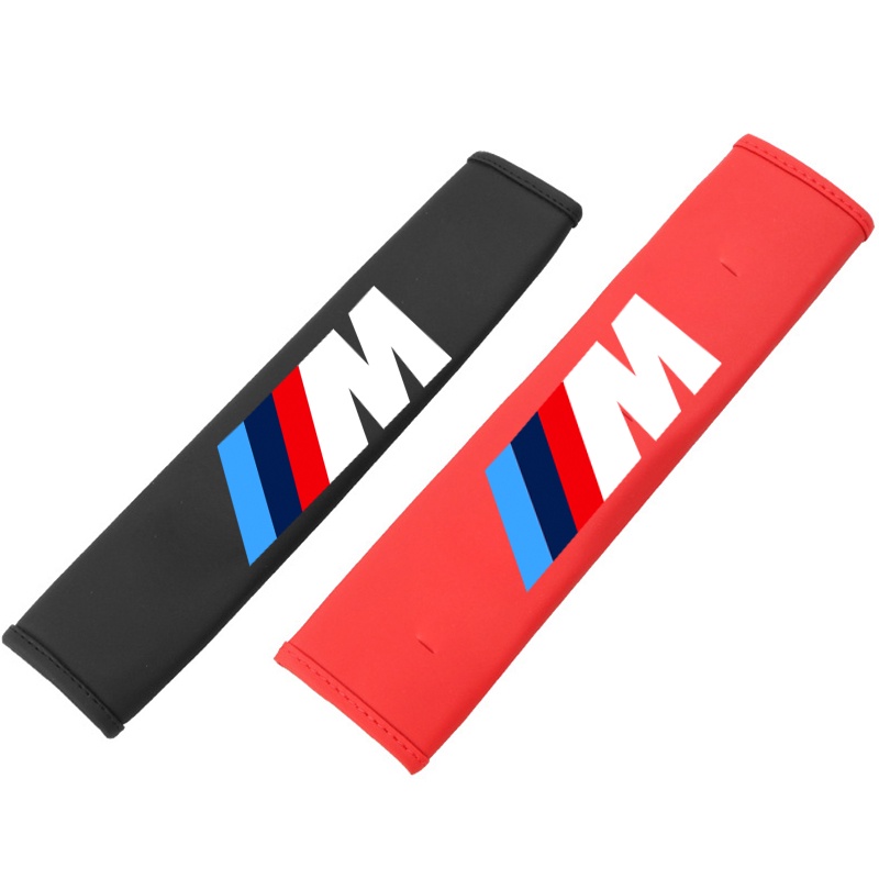 G-club Cover Pelindung Bahu Bahan Kulit Untuk Sabuk Pengaman Mobil BMW M