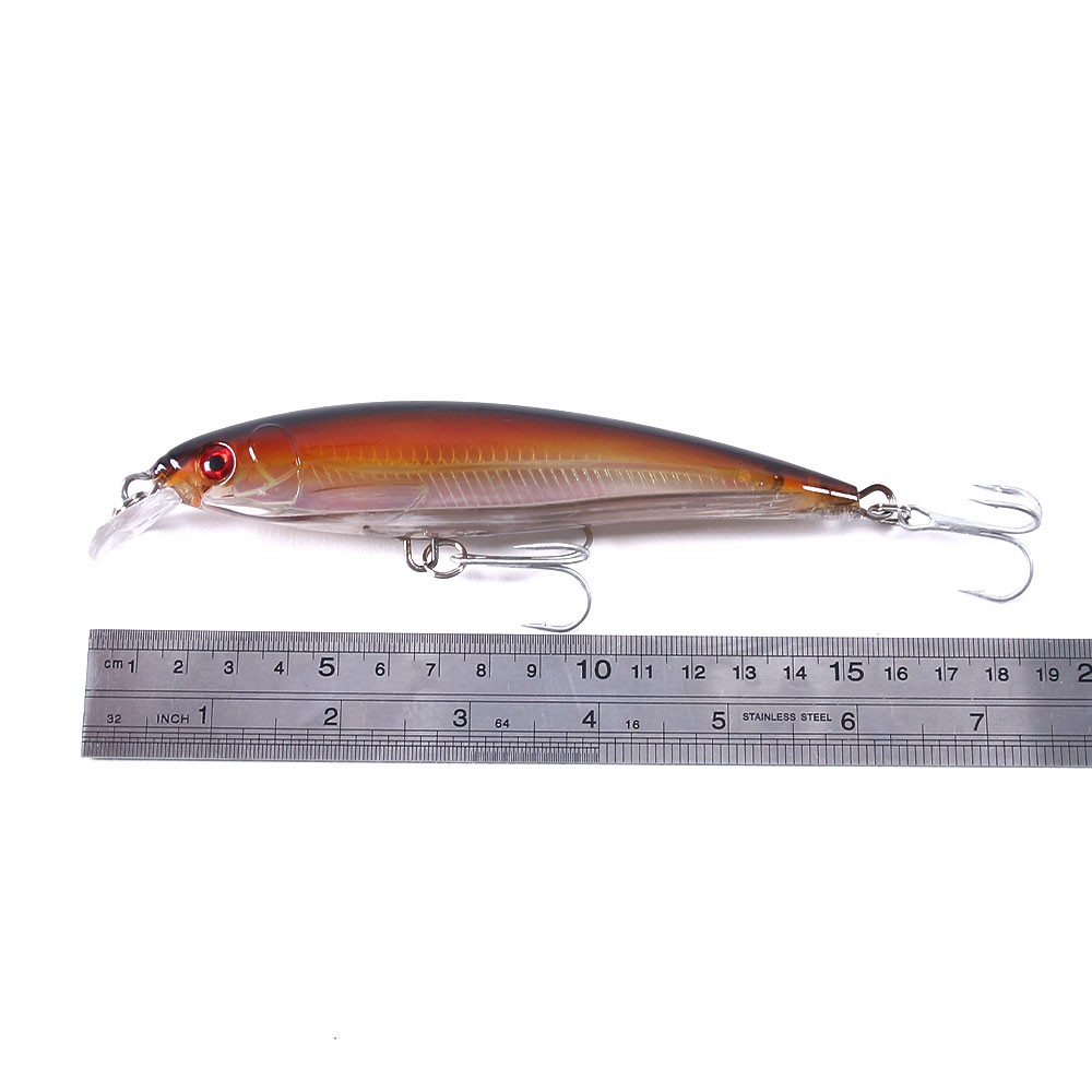 HENGJIA 1Pcs 16cm/41.5g Big Minnow Umpan Pancing Swimbait Floating Fishing Lure Crankbait Bass Ikan Rattle Bait