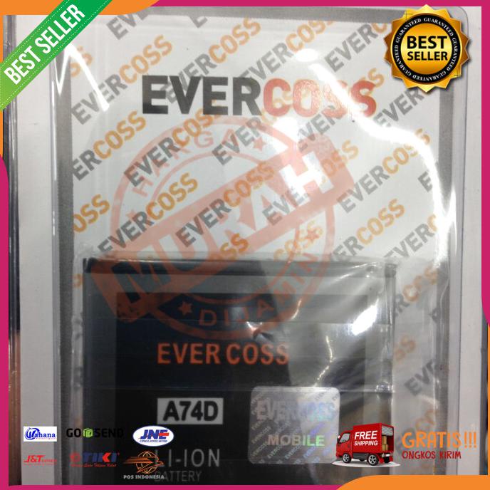 Acc Hp Baterai Evercoss Cross Winner A74D A74A A74C 3600Mah Original