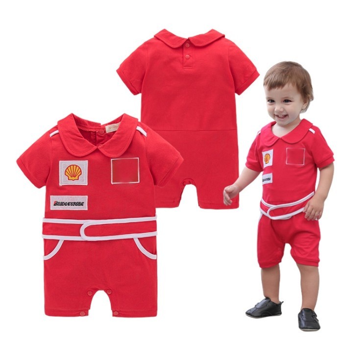 TERBARU BAJU KOSTUM PEMBALAP BAYI JUMPER BABY RACER ROMPER BAYI ANAK BALITA &B: