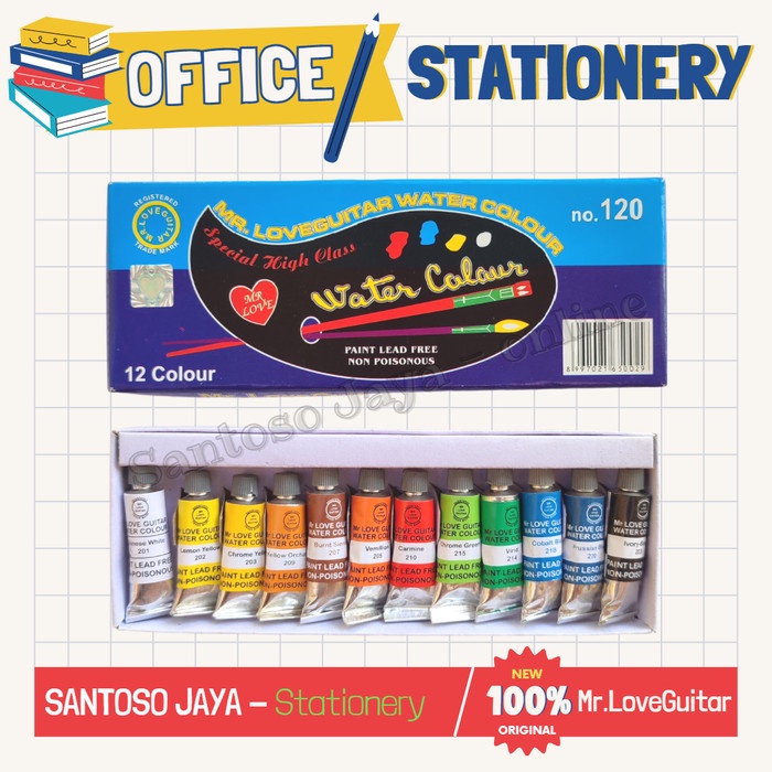 

Cat Air MR.LOVEGUITAR 12 Warna - Water Colour MR LOVE GUITAR No.120