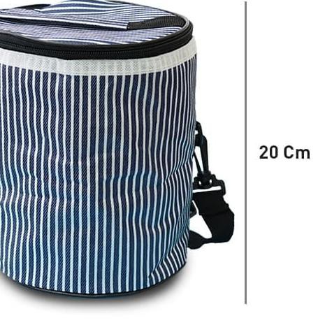 ✩ Tas Kotak Bekal Rantang 3 Susun Model Bulat Tas Bekal Lauch Bag ⅍