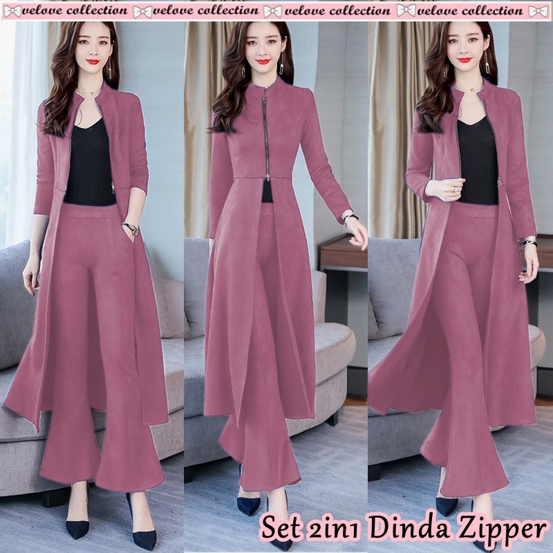 AS FASHION-COD-VV-BAJU STELAN WANITA TERBARU-STELAN WANITA CASUAL-STELAN BLAZER DAN CELANA WANITA KOREA
