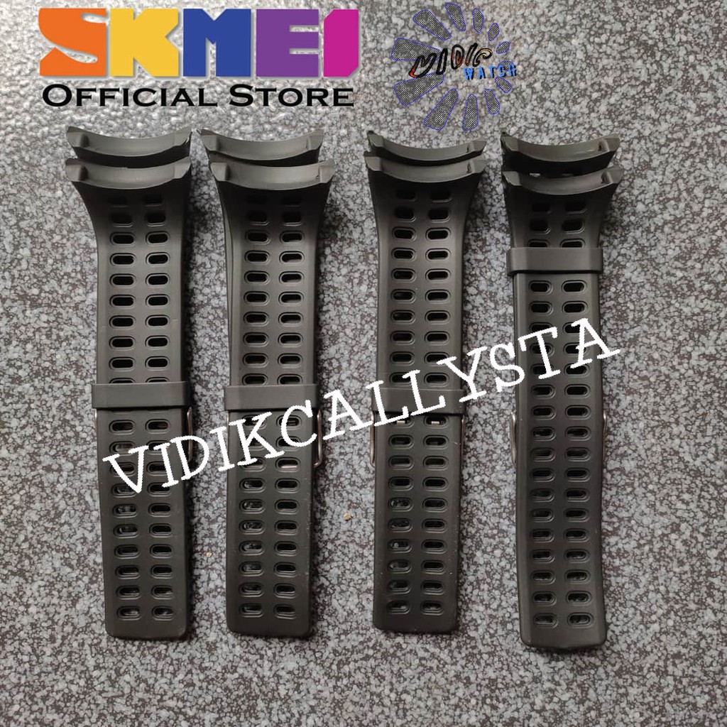 Strap tali jam tangan Skmei 1167 SKMEI 1167 Hitam tali skmei