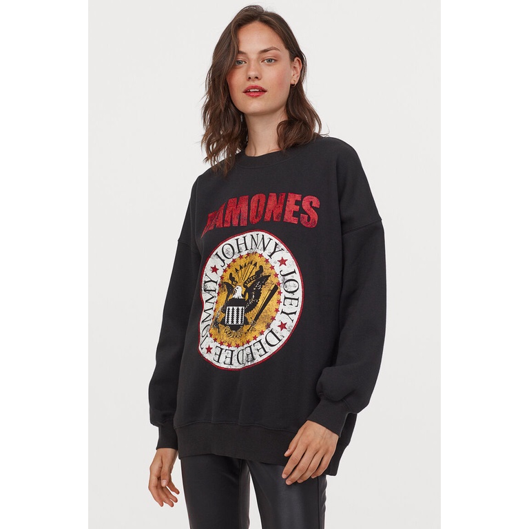 Crewneck Ramones HM Kaos Ramones crewneck h&amp;m ramones kaos band ramones