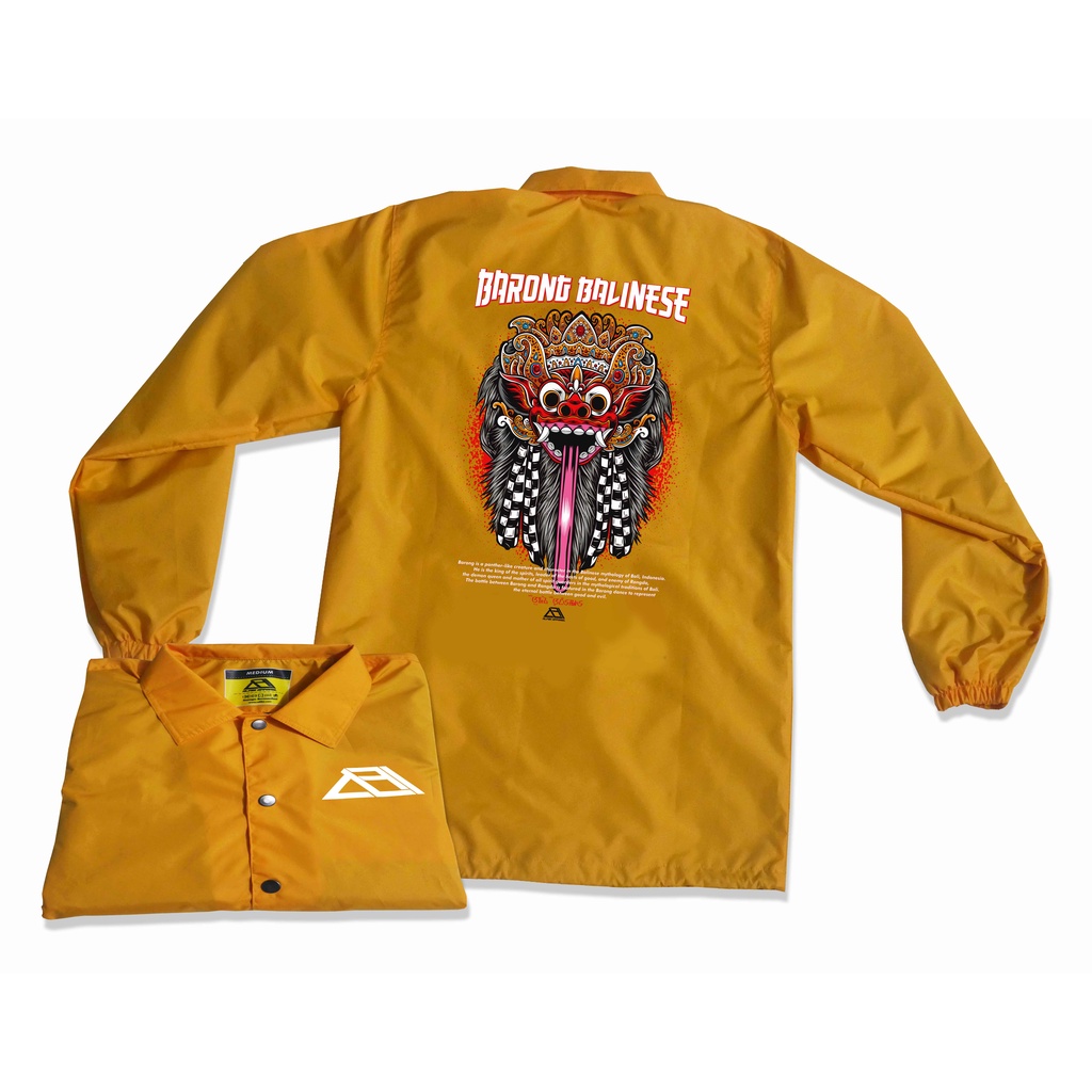 ALFIBI Jaket Coach Waterproof - BARONG BALINESE Edition - Berkualitas - Jaket Pria - Jaket Unisex