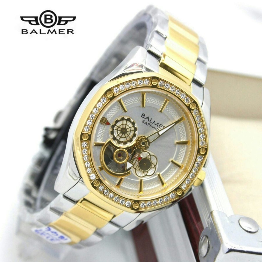 Balmer 7981 Silver Gold Automatic Original - Jam Tangan Wanita