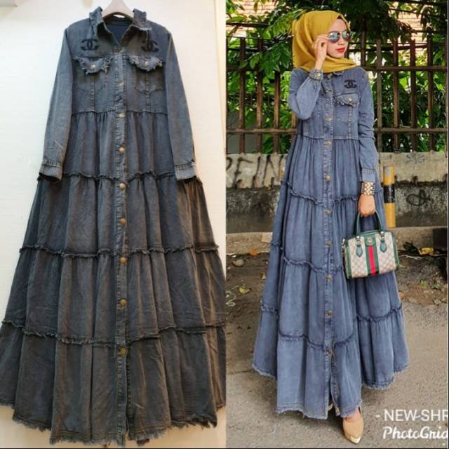 Dress susun kantong Chanel ORI SHR