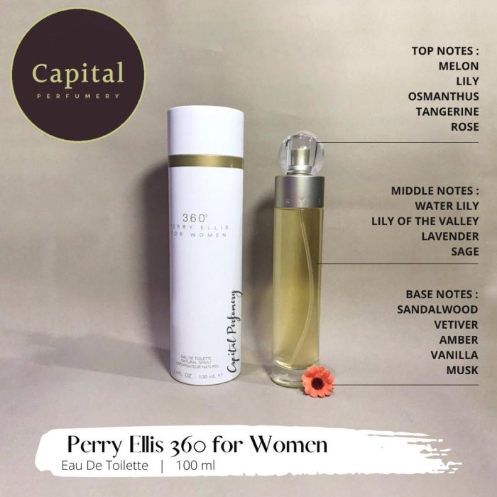 Perry ellis 360 women edt 100ml