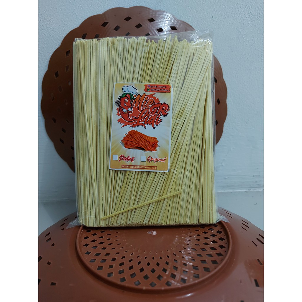 

500GRAM MIE LIDI MENTAH / MIE JEPANG / MIE LIDI GR / MIE LIDI TANPA BAHAN PENGAWET