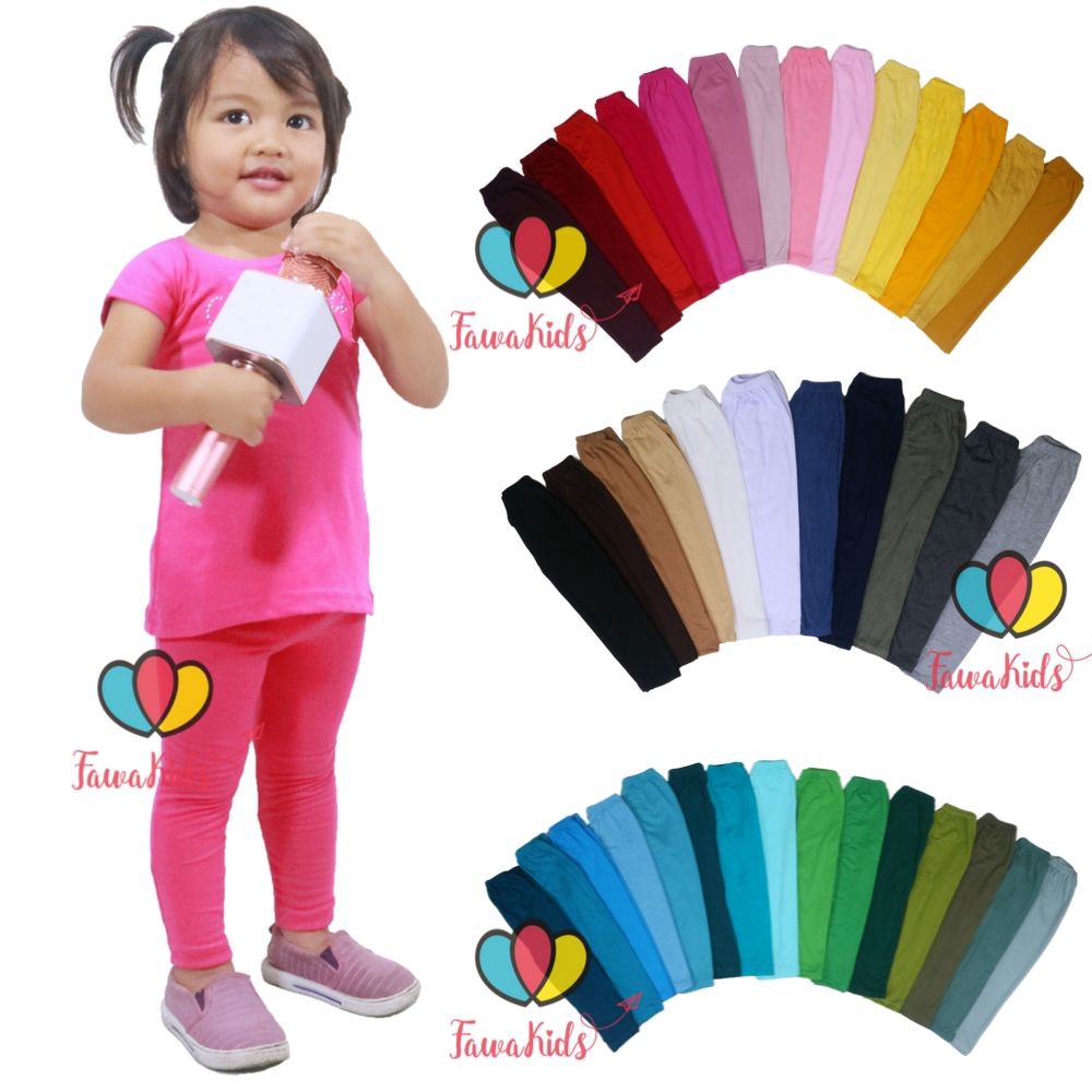 LEBIH MURAH Legging Polos Anak uk 1th 12 tahun Celana LEBIH MURAH Legging Polos Anak uk 1th 12 tahun Celana