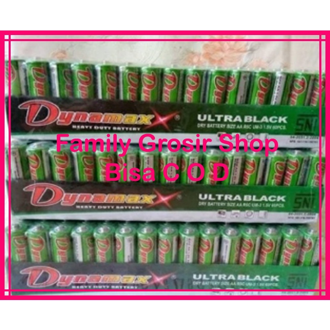 Baterai A2/A3 DYNAMAX heavy duty battery AA/AAA SNI 1.5 volt