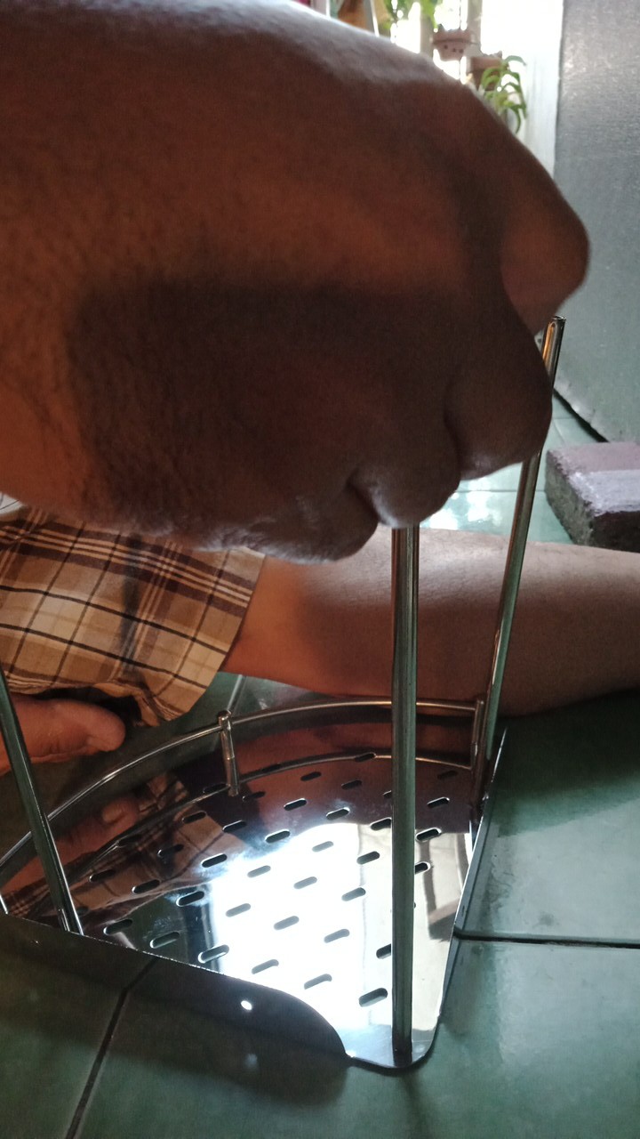 Rak Sudut / Rak Stainless / Tempat Sabun Dan Sampo 2 Susun