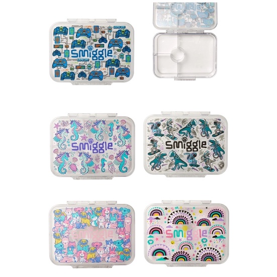 [READY STOCK] Smiggle Better Together Medium See Through Bento Lunch Box / Tempat Makan Original