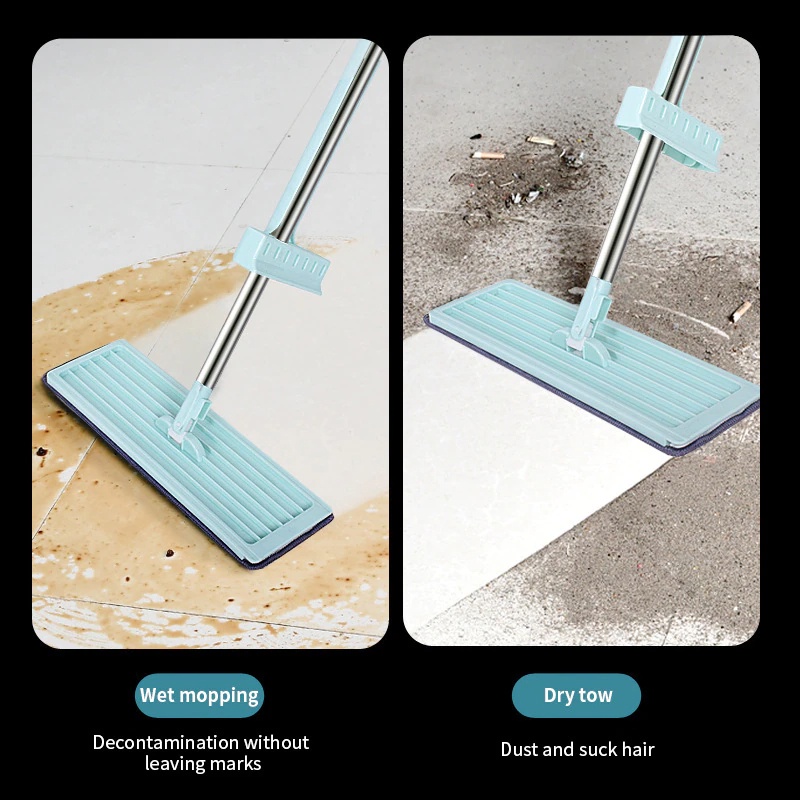 Alat Pel Lantai Praktis Ultra Mop Flat Pengepel Otomatis 360 Derajat Pel Lantai Multifungsi