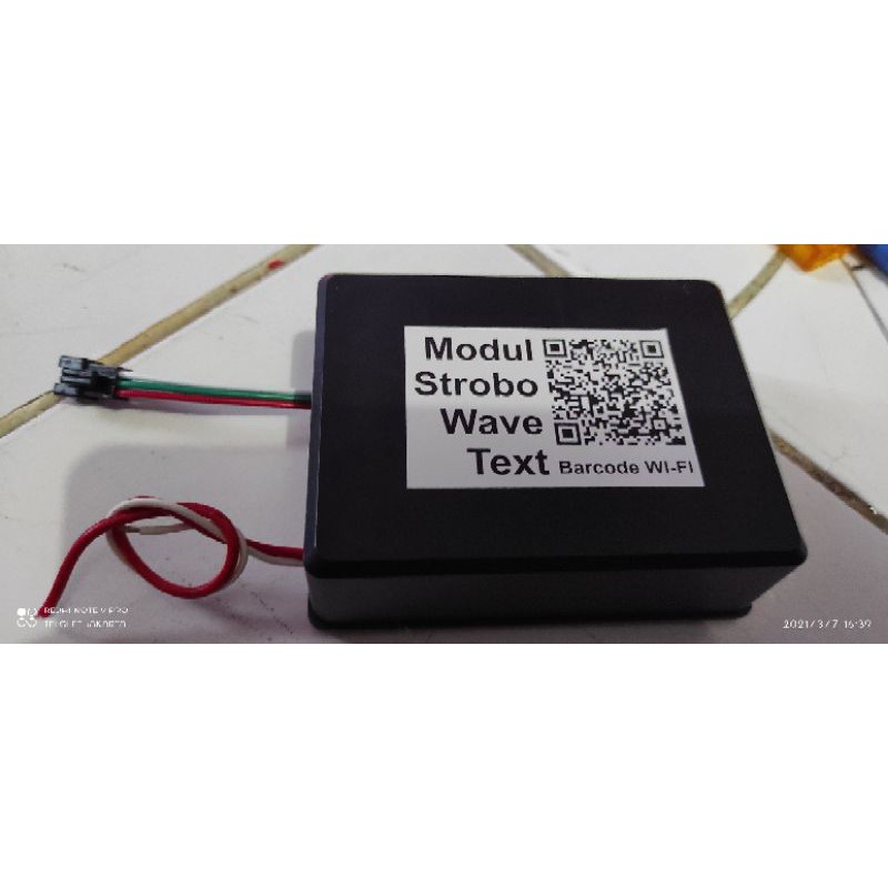 MODUL STROBO wave text wifi 7 baris  input 24 volt outpu 12 volt