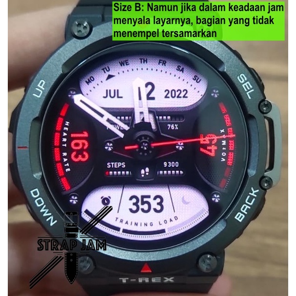 Anti Gores Kaca Khusus Amazfit T Rex 2 - Tempered Glass Pelindung Layar