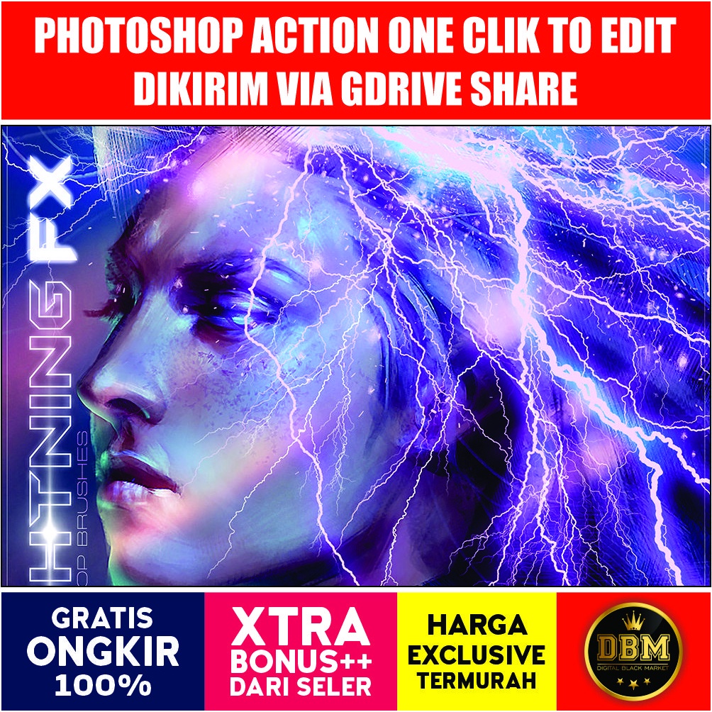 Rons Lightning Fx Brushes - Photoshop Action