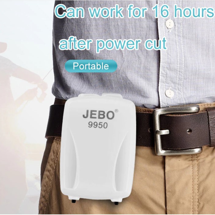 Jebo 9950 Pompa Udara AC / DC Dual Use Air Pump Aerator