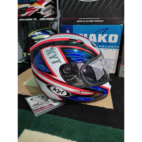 helm kyt fullface motif pembalap
