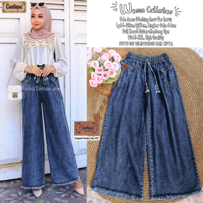 WESCO CULOTES by Cantique / Kulot Jeans Premium / Kulot Jeans Jumbo / Kulot Jeans Aesthetik