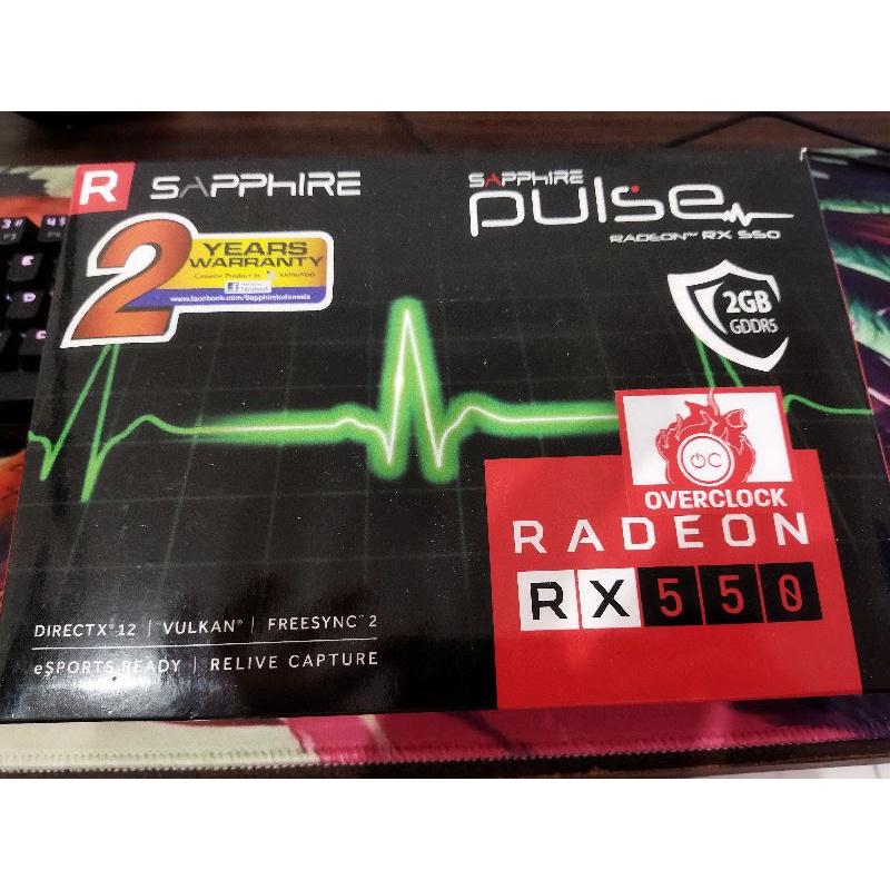 sapphire rx 550 2gb second normal