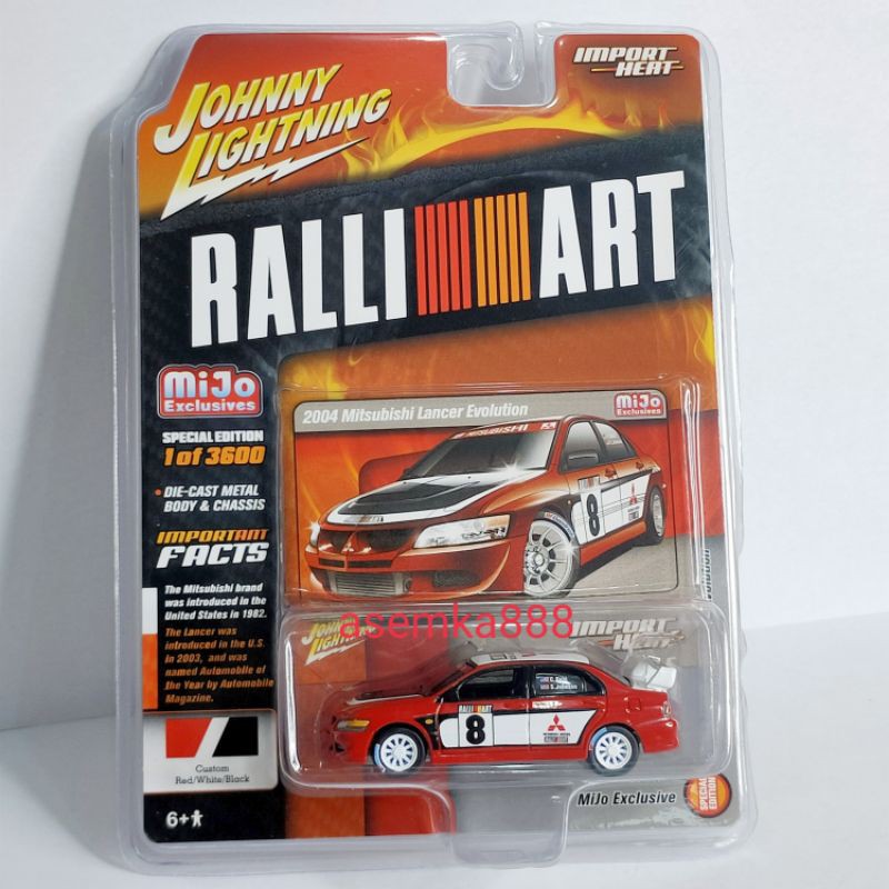 Diecast Ralli Art Mitsubishi Lancer Evolution