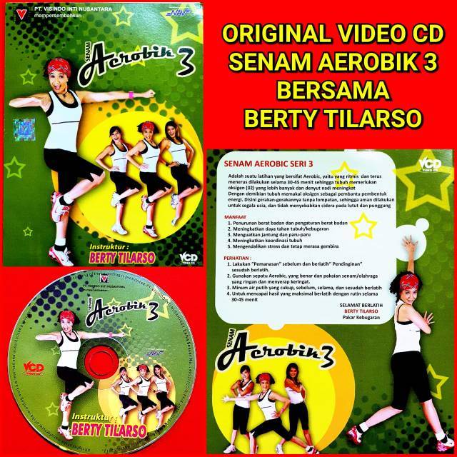 KASET VCD ASLI ORIGINAL VIDEO SENAM AEROBOXING AEROBIC
