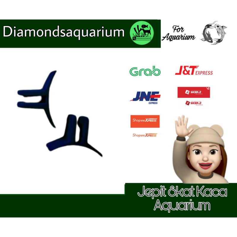 JEPIT SKAT KACA AQUARIUM