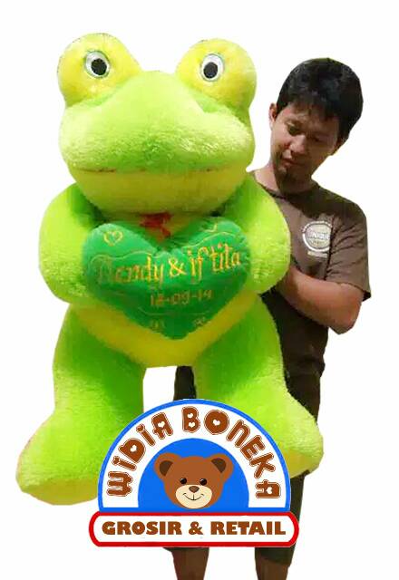 [Foto / Ukir Nama] Boneka keropi kodok jumbo 80 cm